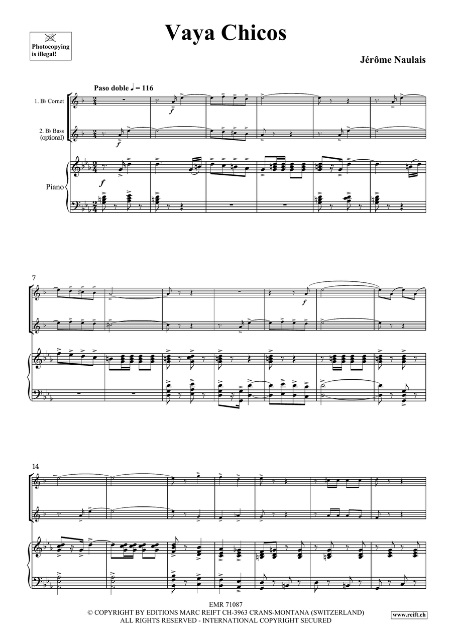 Vaya Chicos Vaya Chicos Cornet scores gallery preview page 4