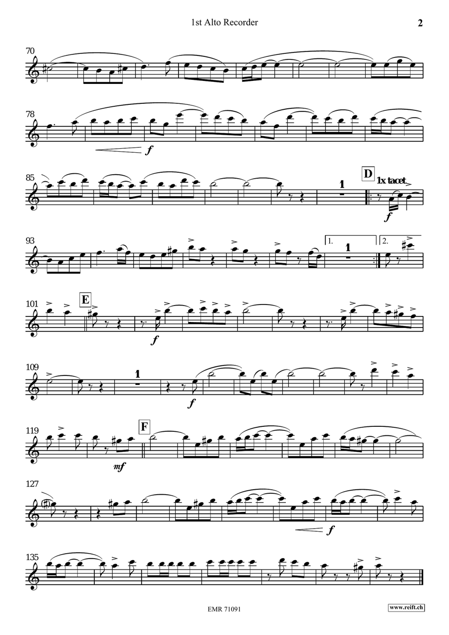 Vaya Chicos Vaya Chicos Alto Recorder scores gallery preview page 4