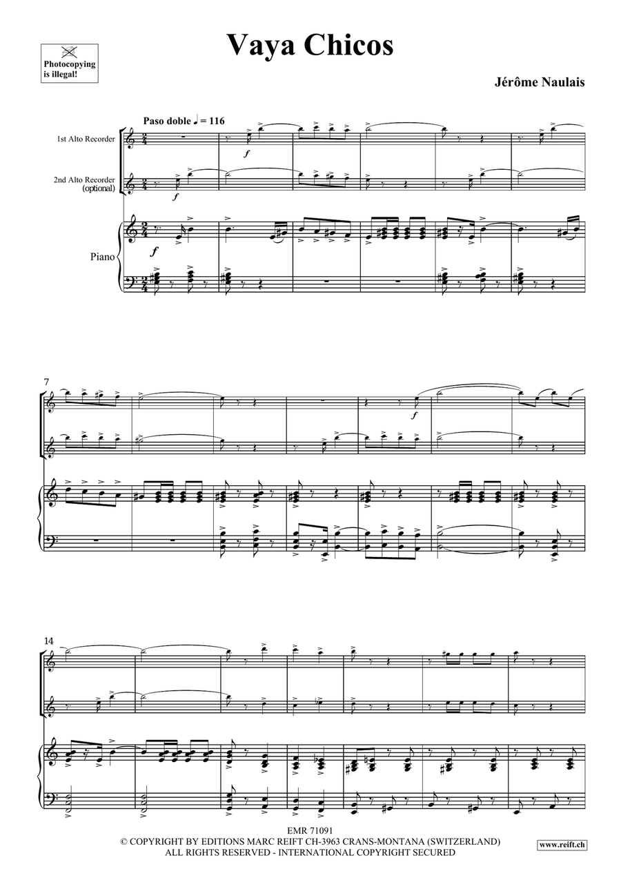 Vaya Chicos Vaya Chicos Alto Recorder scores gallery preview page 7
