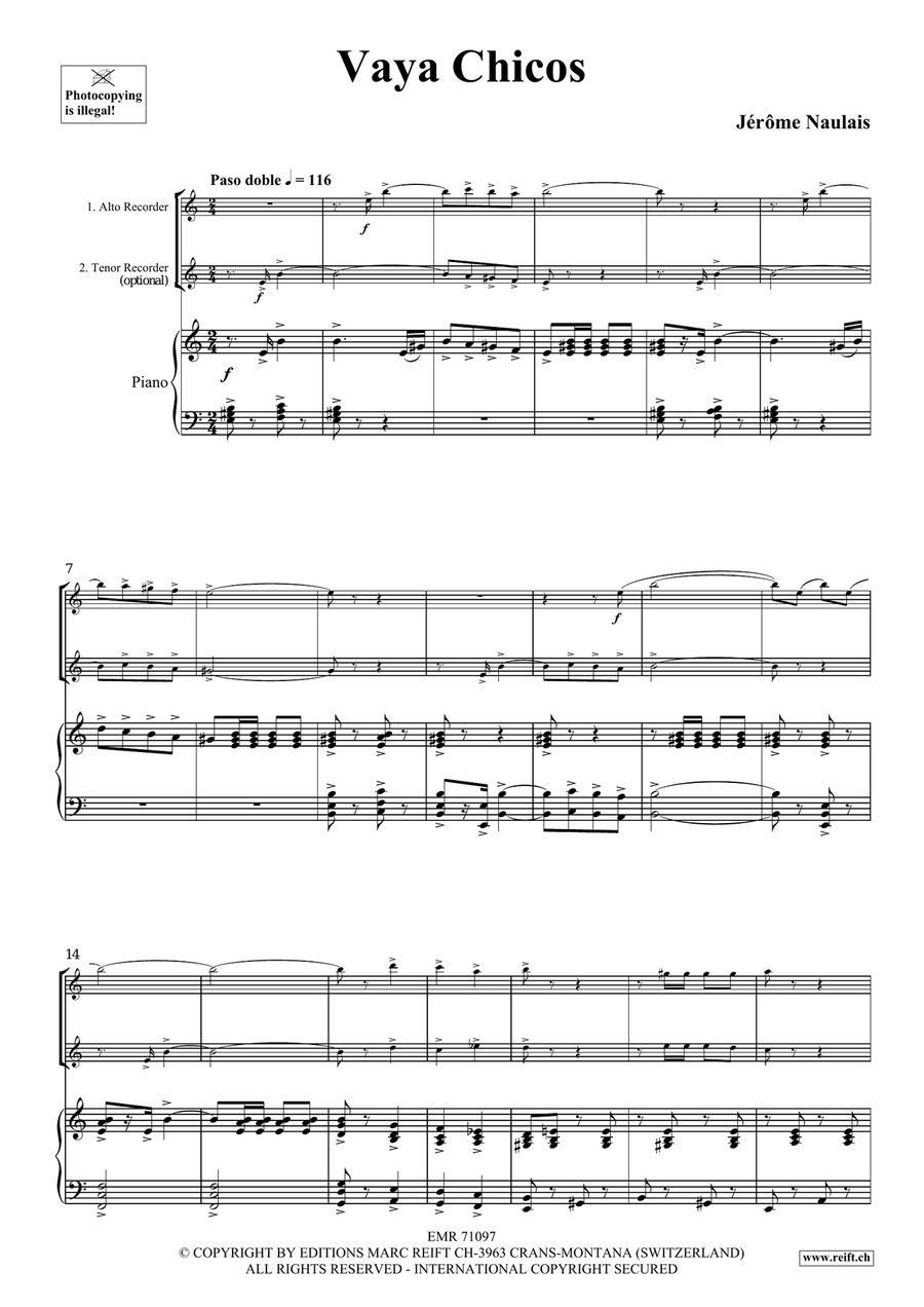 Vaya Chicos Vaya Chicos Alto Recorder scores gallery preview page 4