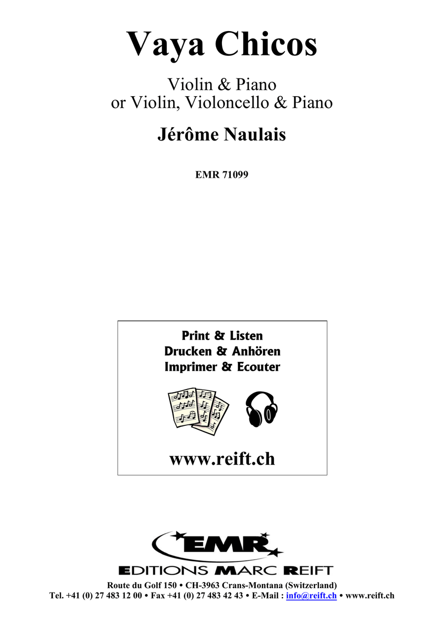 Vaya Chicos Vaya Chicos Piano Trio scores gallery preview page 2