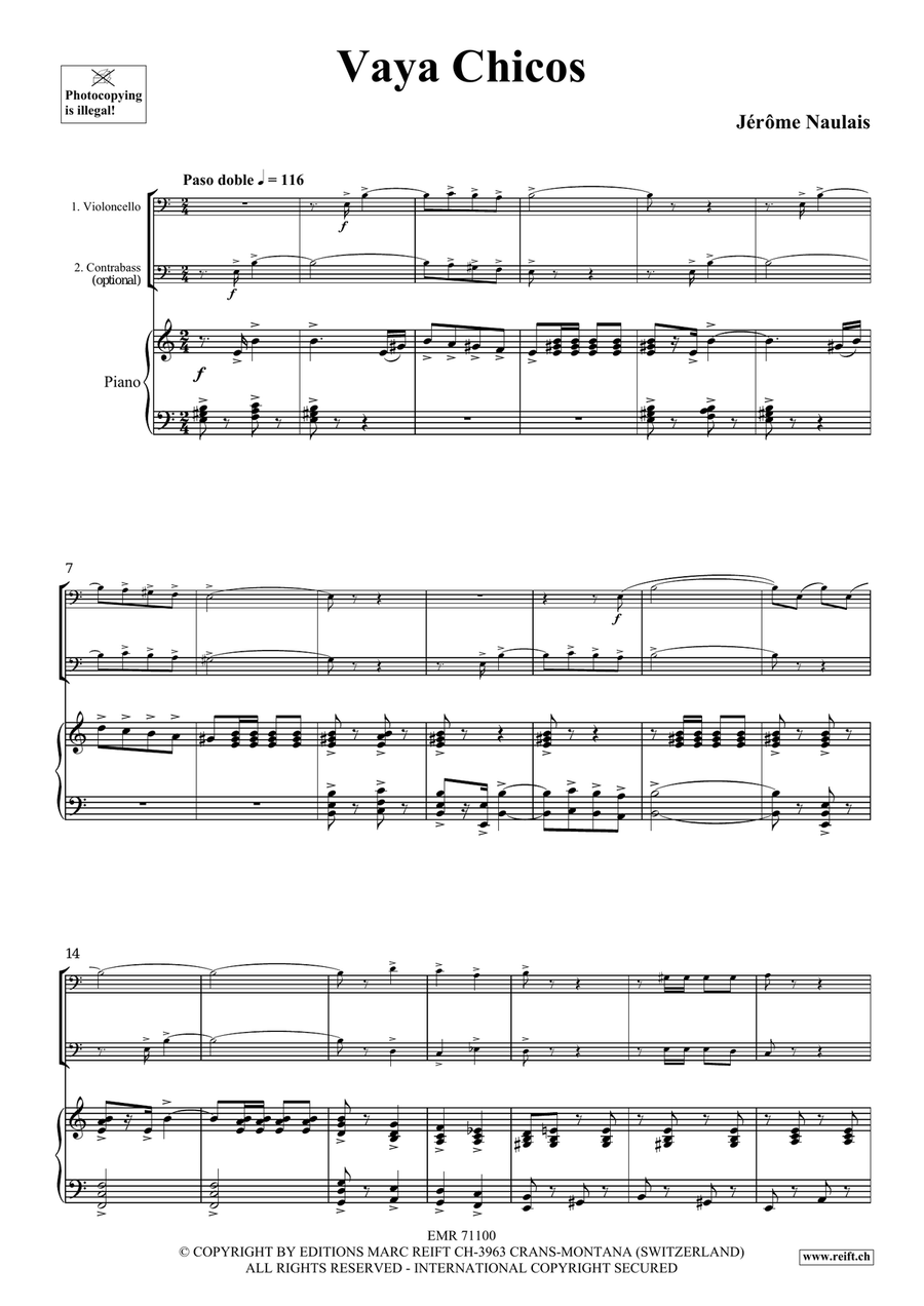 Vaya Chicos Vaya Chicos Double Bass scores gallery preview page 4