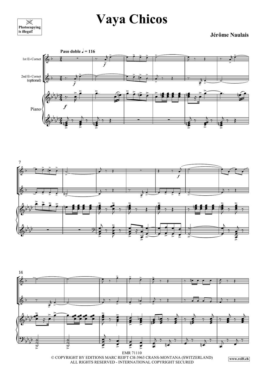 Vaya Chicos Vaya Chicos Cornet scores gallery preview page 4