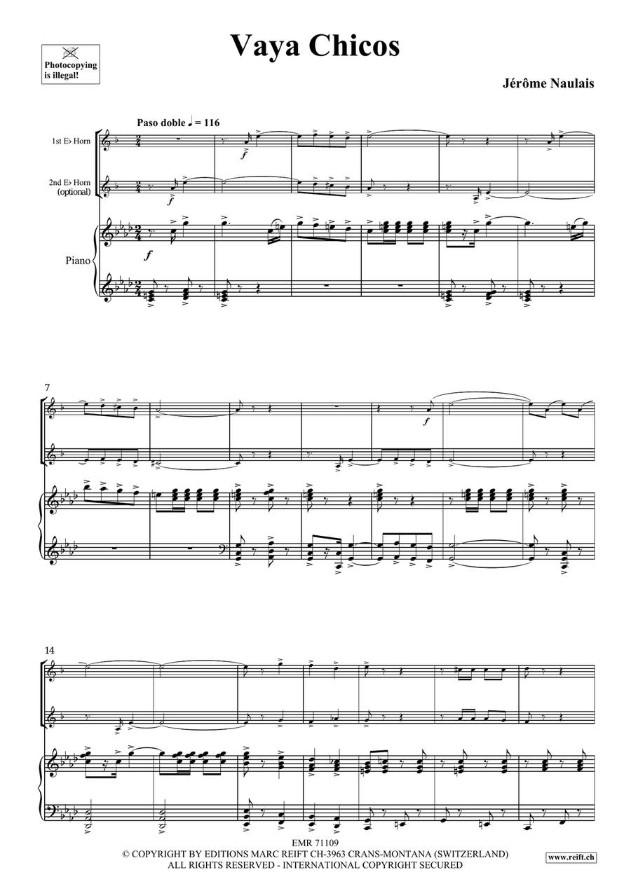 Vaya Chicos Vaya Chicos Horn scores gallery preview page 4