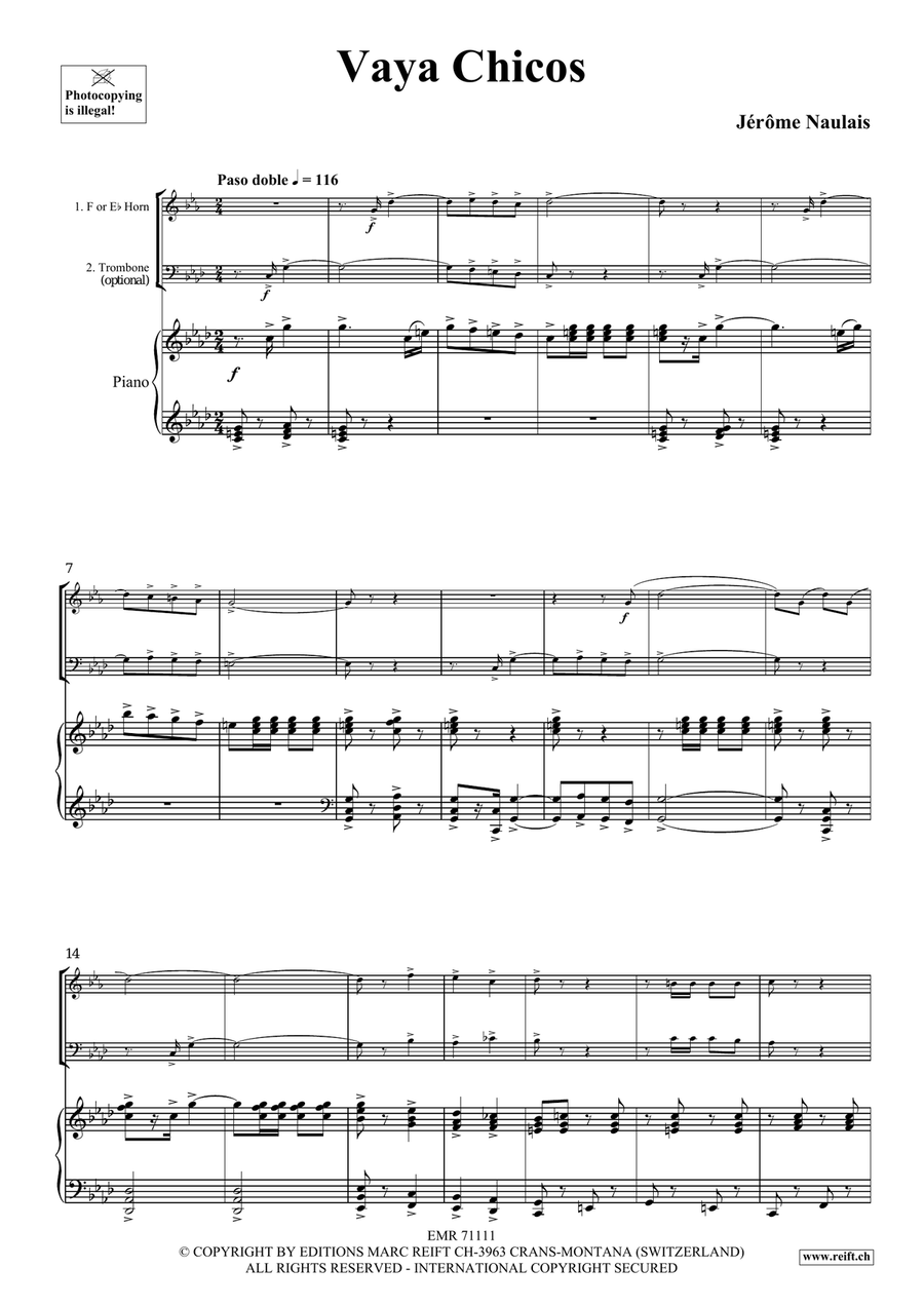 Vaya Chicos Vaya Chicos Horn scores gallery preview page 4
