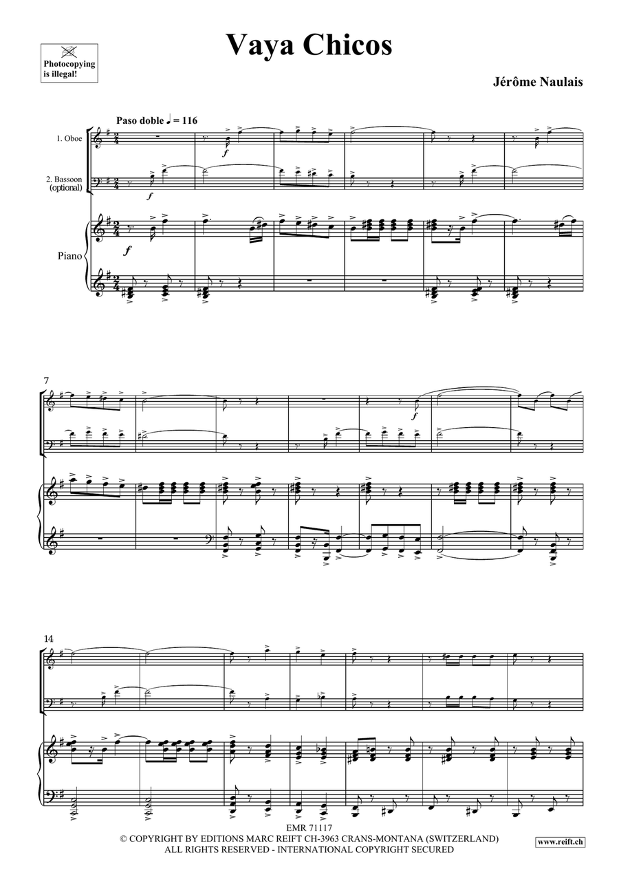 Vaya Chicos Vaya Chicos Bassoon scores gallery preview page 4