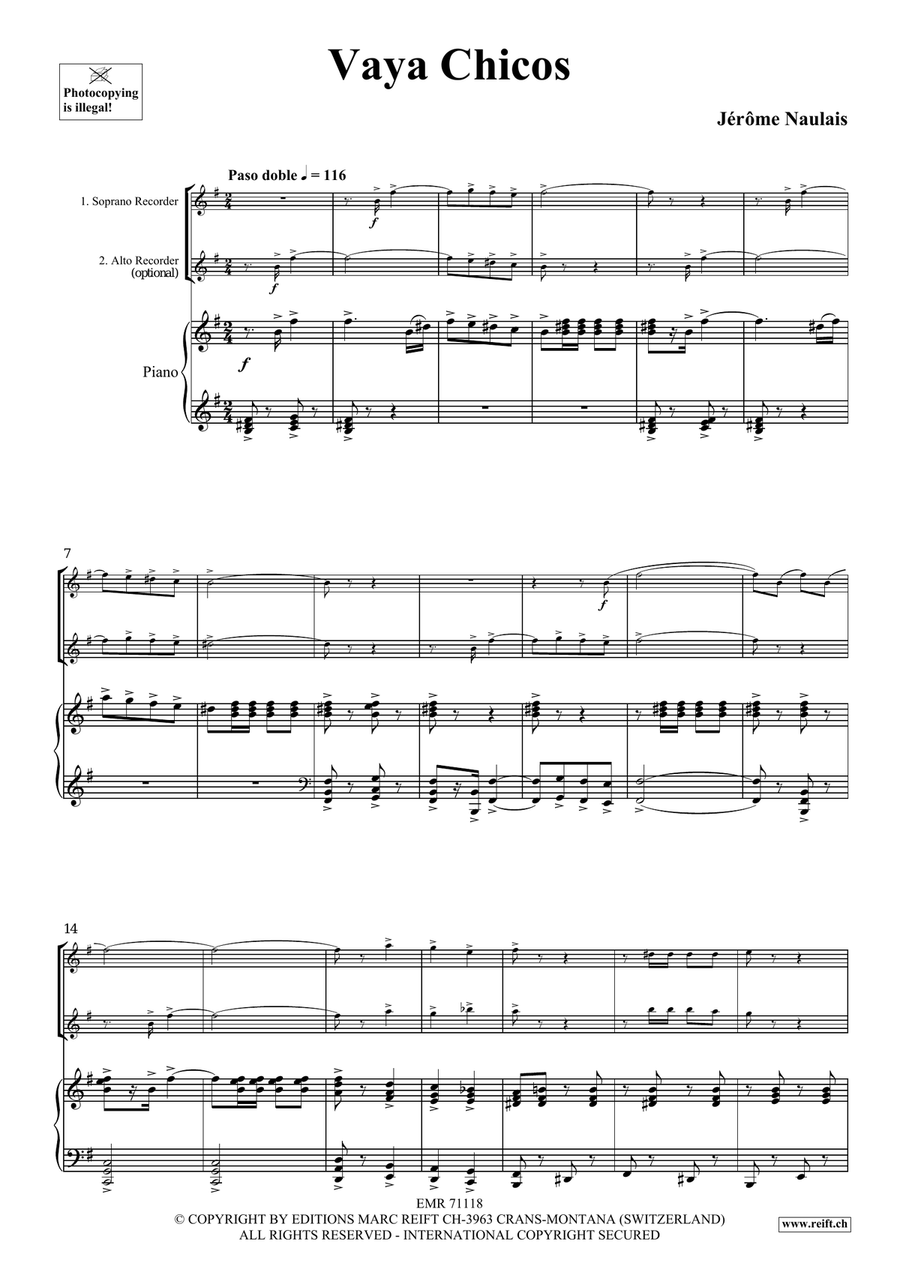 Vaya Chicos Vaya Chicos Soprano Recorder scores gallery preview page 4