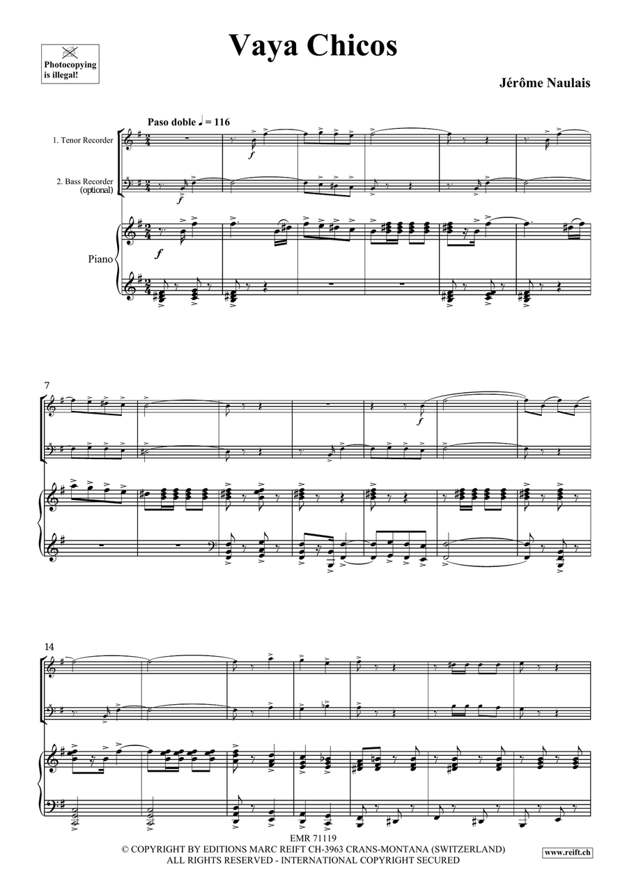 Vaya Chicos Vaya Chicos Tenor Recorder scores gallery preview page 4
