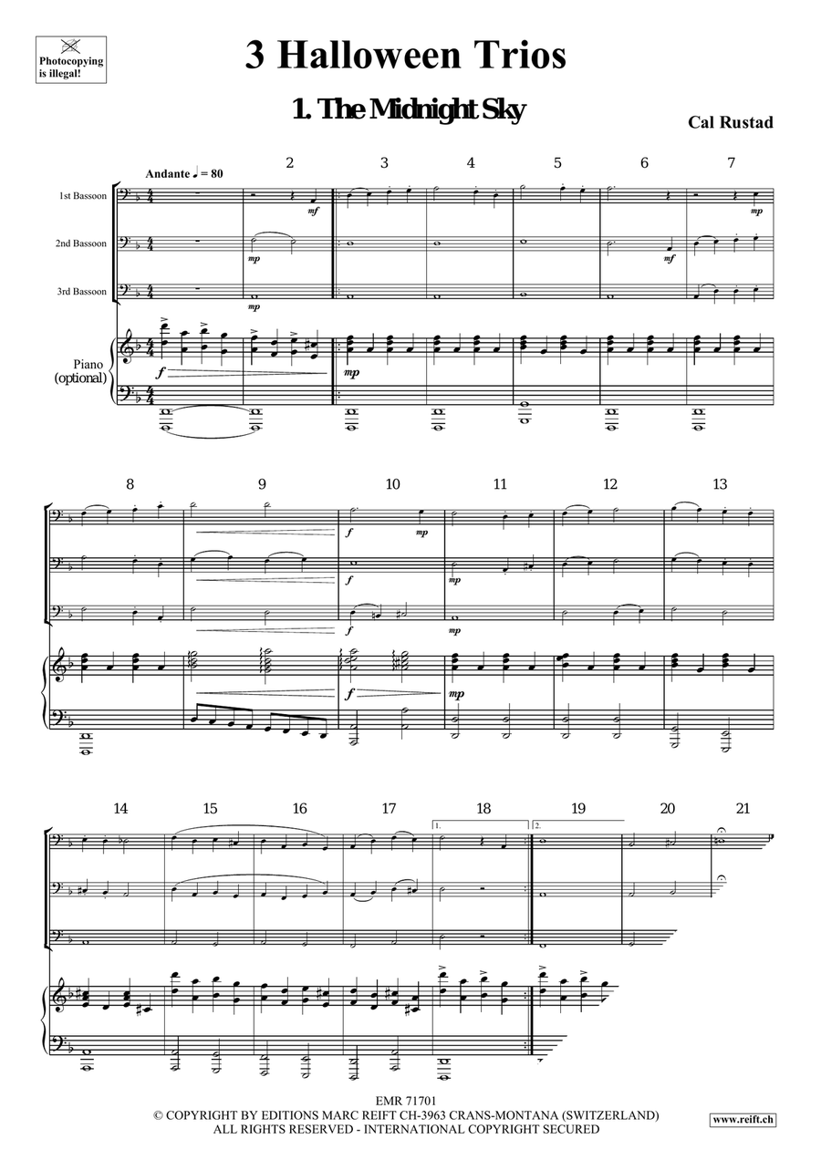 3 Halloween Trios Bassoon - Sheet Music page 4