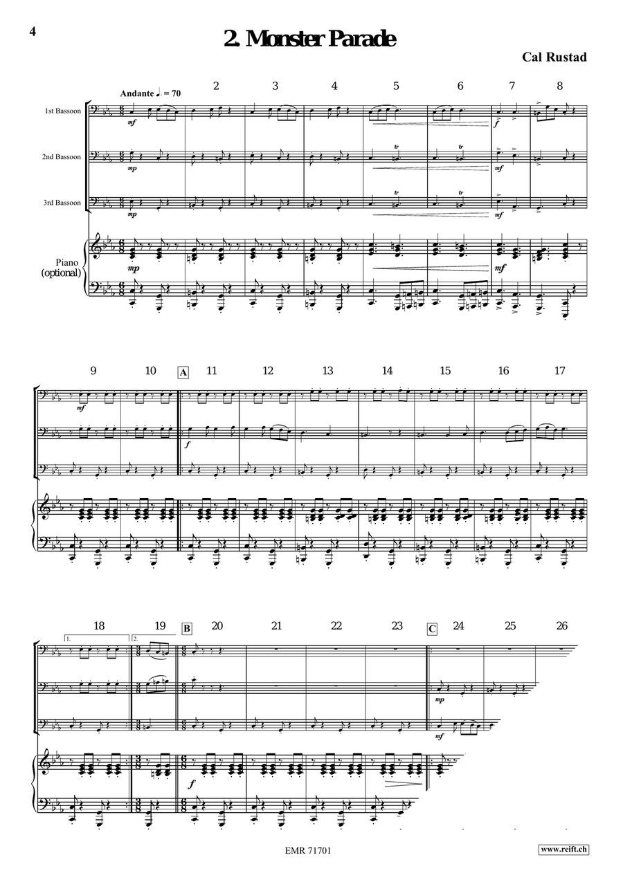 3 Halloween Trios Bassoon - Sheet Music page 5