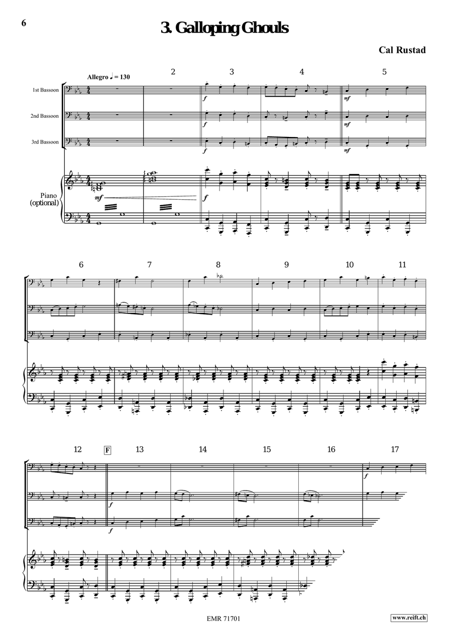 3 Halloween Trios Bassoon - Sheet Music page 6
