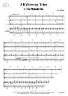 3 Halloween Trios Clarinet scores gallery preview page 4