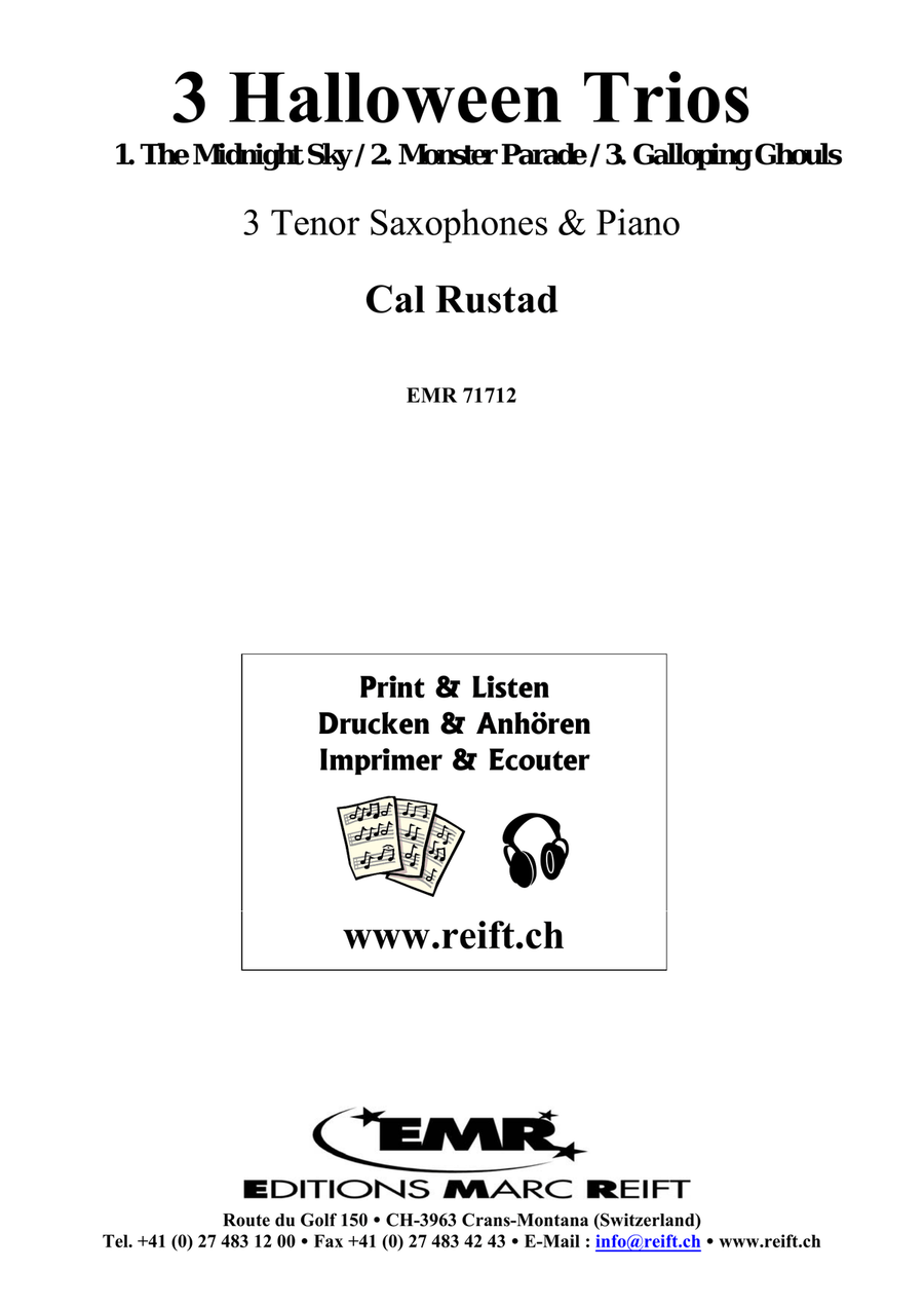 3 Halloween Trios Tenor Saxophone - Sheet Music page 2