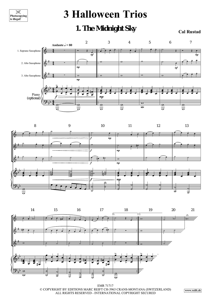 3 Halloween Trios Soprano Saxophone - Sheet Music page 4