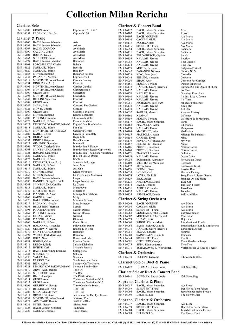 Bourrée Bourrée Clarinet Solo scores gallery preview page 8