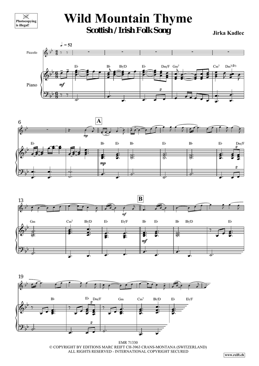 Wild Mountain Thyme Wild Mountain Thyme Piccolo scores gallery preview page 4