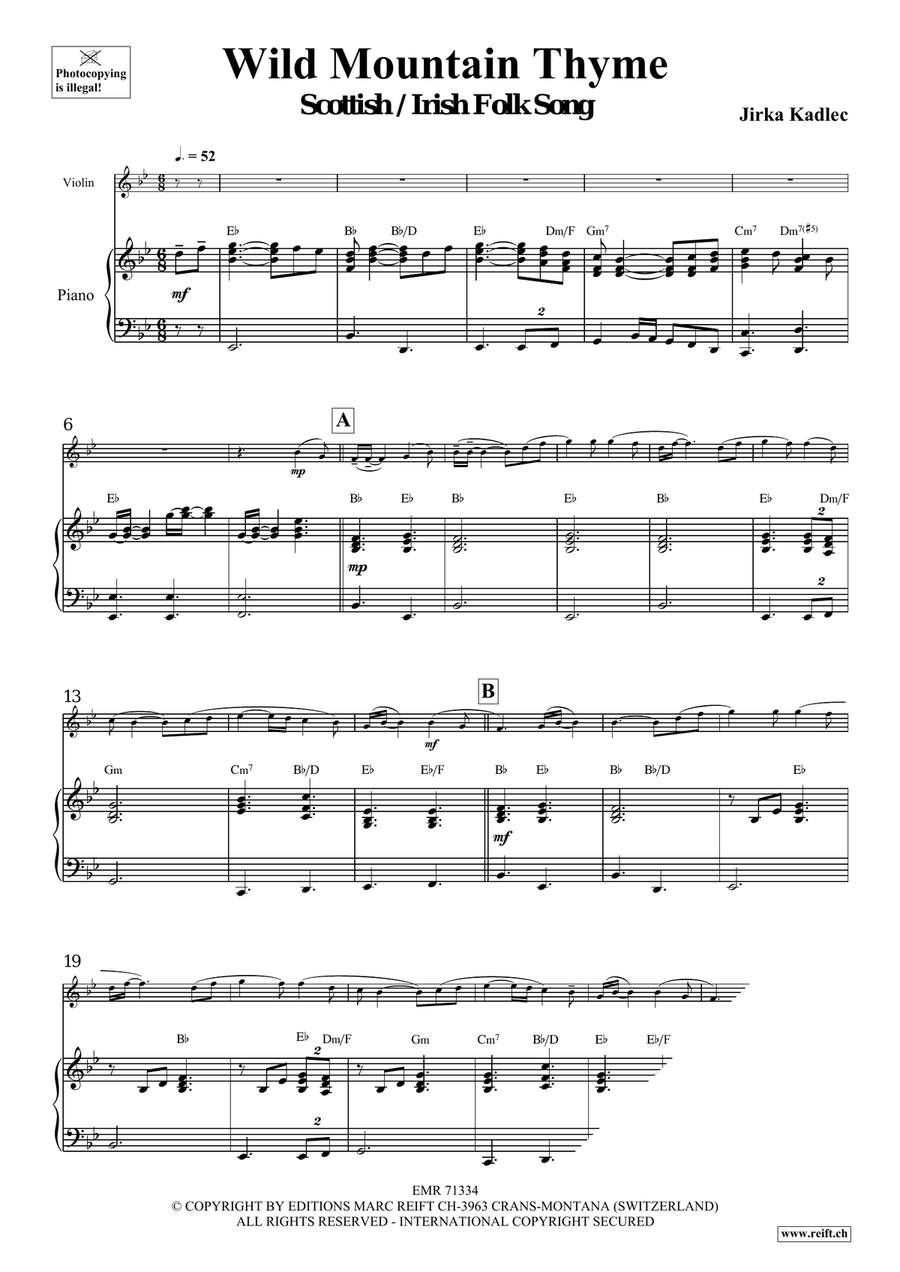 Wild Mountain Thyme Wild Mountain Thyme Violin Solo scores gallery preview page 4