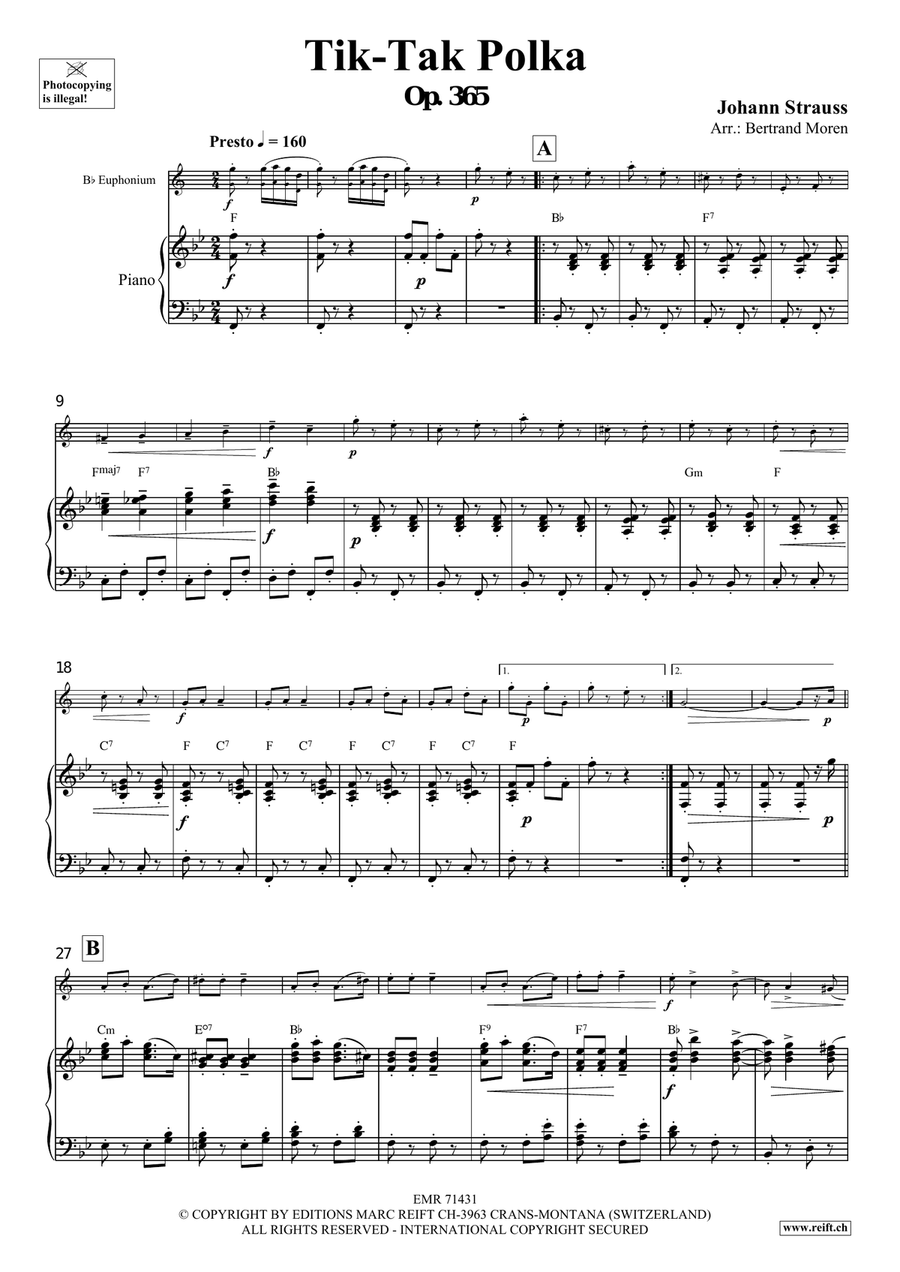 Tik-Tak Polka Tik-Tak Polka Euphonium scores gallery preview page 4