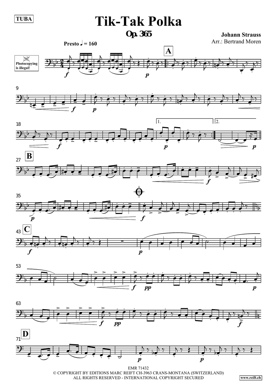 Tik-Tak Polka Tik-Tak Polka Tuba scores gallery preview page 3