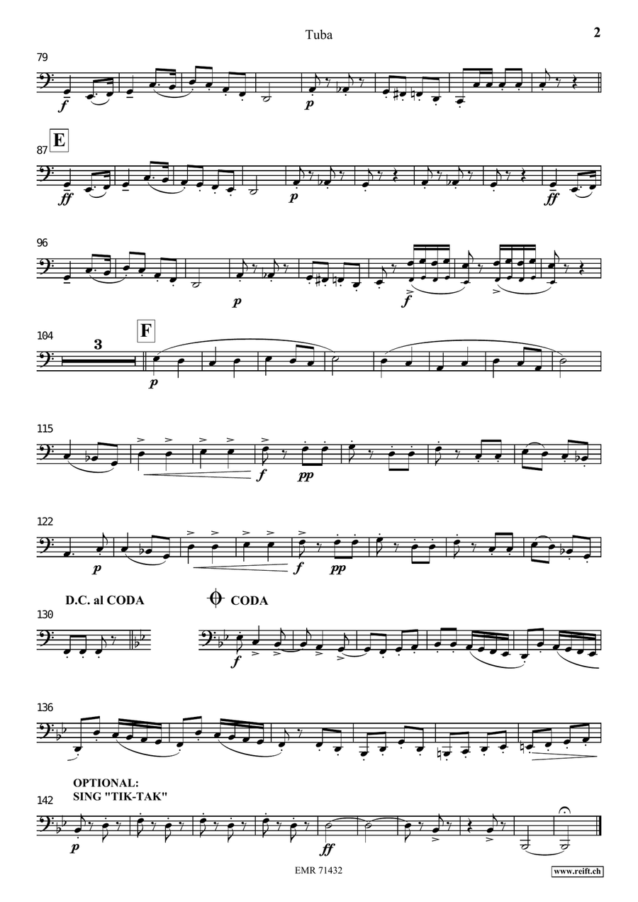 Tik-Tak Polka Tik-Tak Polka Tuba scores gallery preview page 4