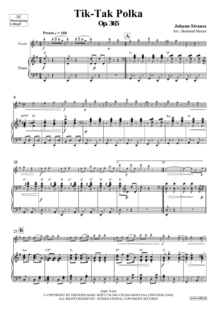 Tik-Tak Polka Tik-Tak Polka Piccolo scores gallery preview page 4