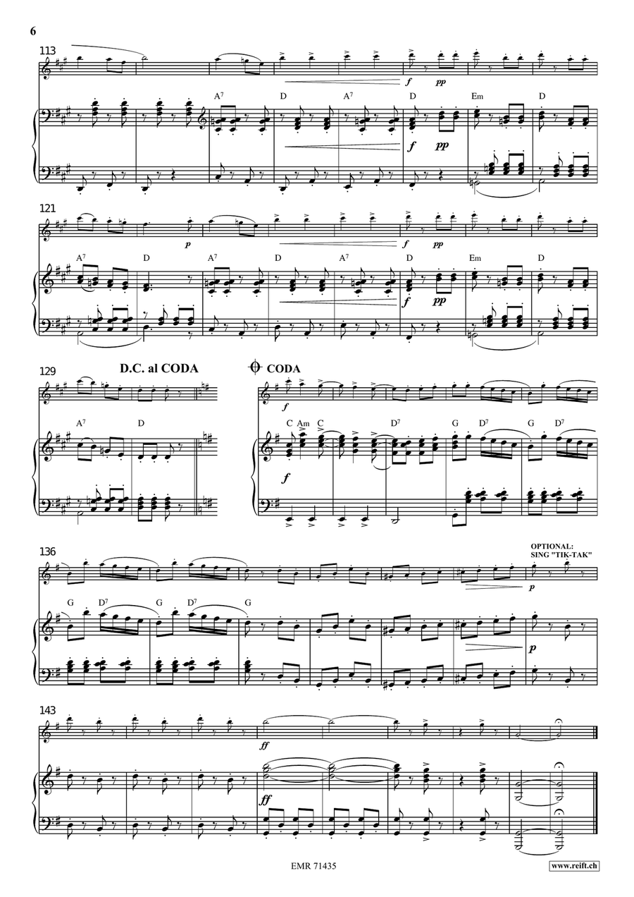Tik-Tak Polka Tik-Tak Polka Flute Solo scores gallery preview page 8