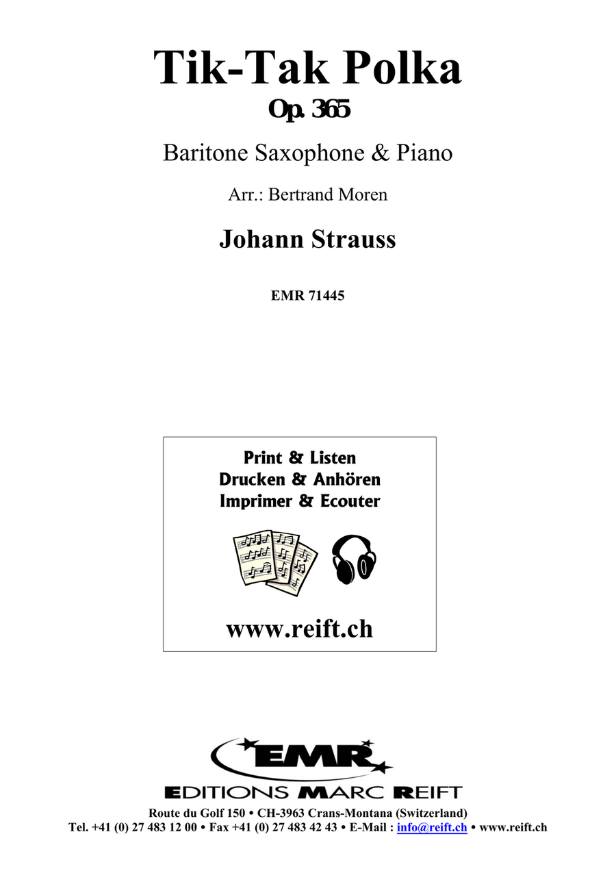 Tik-Tak Polka Tik-Tak Polka Baritone Saxophone scores gallery preview page 2
