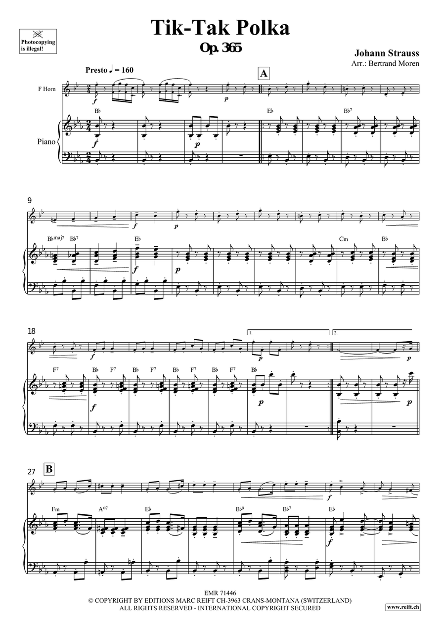Tik-Tak Polka Tik-Tak Polka Horn scores gallery preview page 4