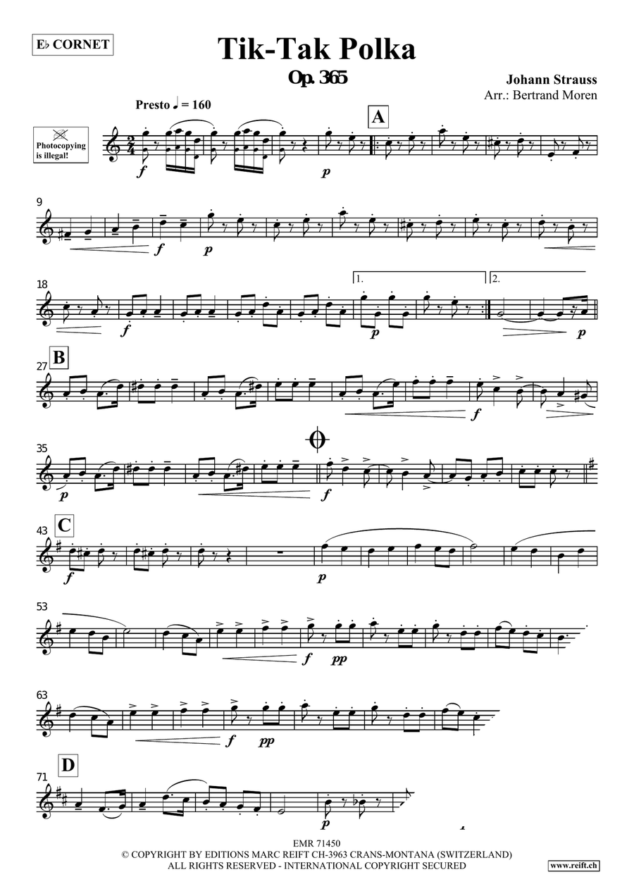 Tik-Tak Polka Tik-Tak Polka Cornet scores gallery preview page 3