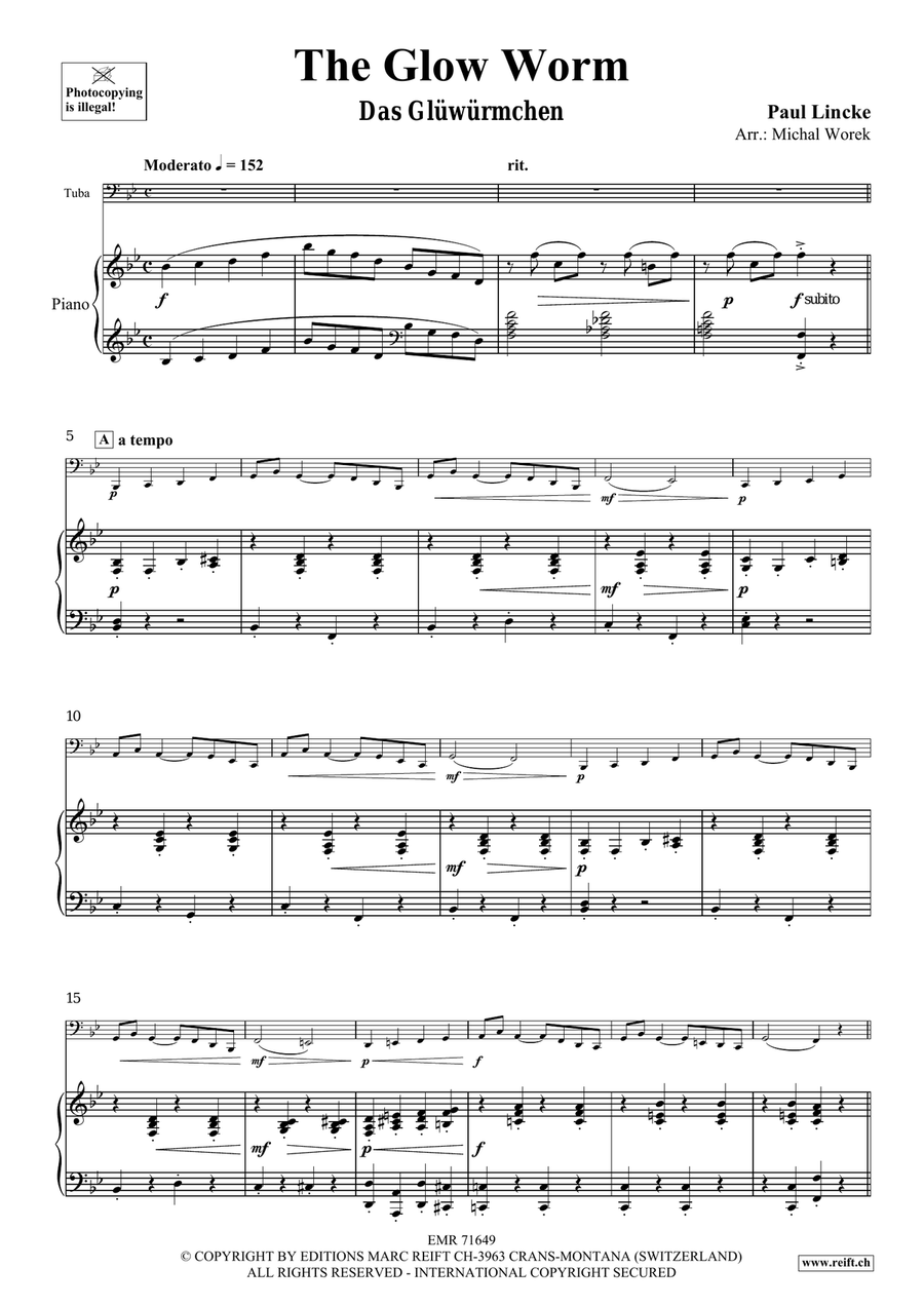The Glow Worm The Glow Worm Tuba scores gallery preview page 4