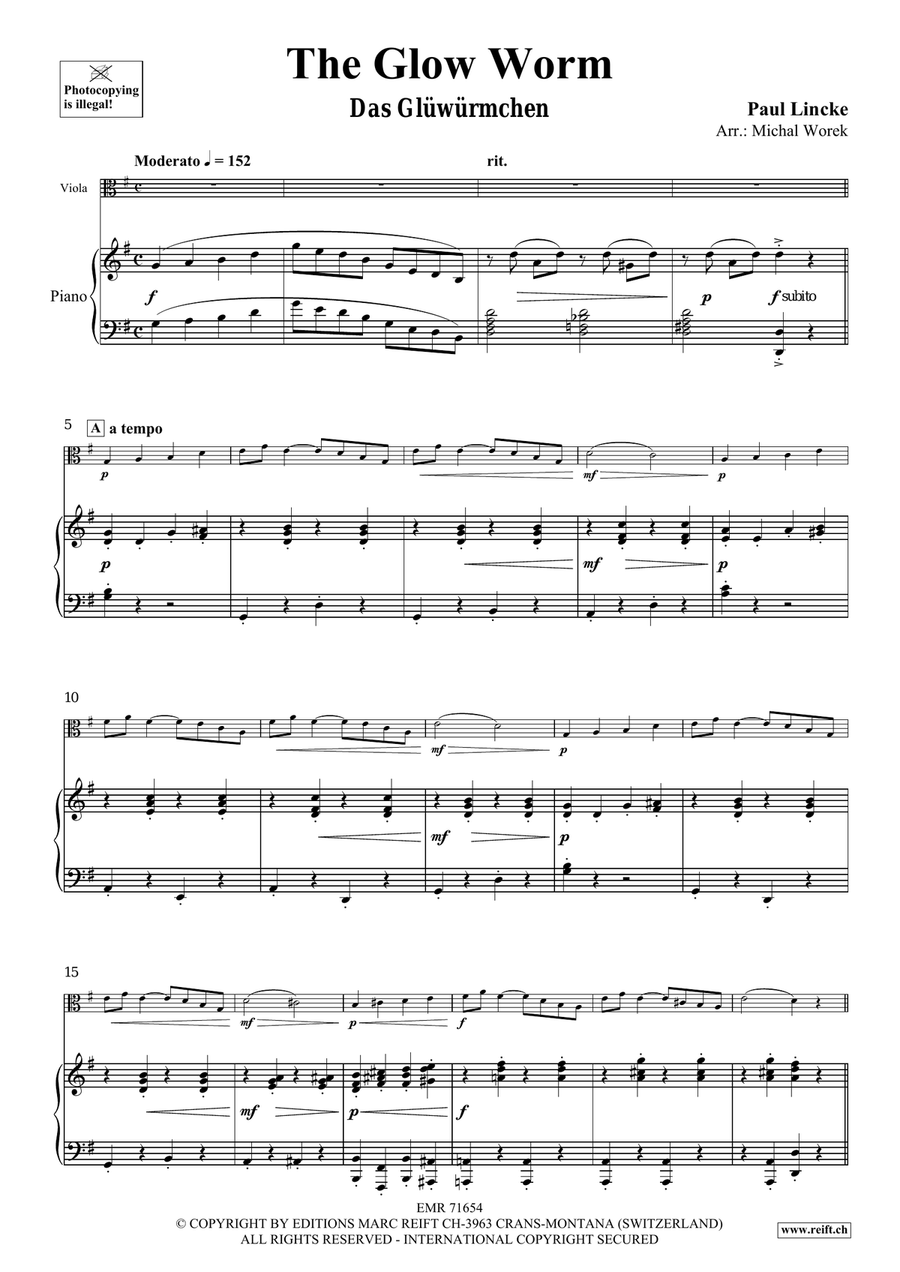 The Glow Worm The Glow Worm Piano Accompaniment scores gallery preview page 4