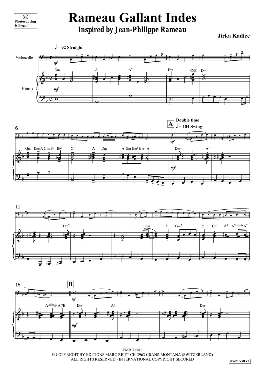 Rameau Gallant Indes Rameau Gallant Indes Piano Accompaniment scores gallery preview page 5