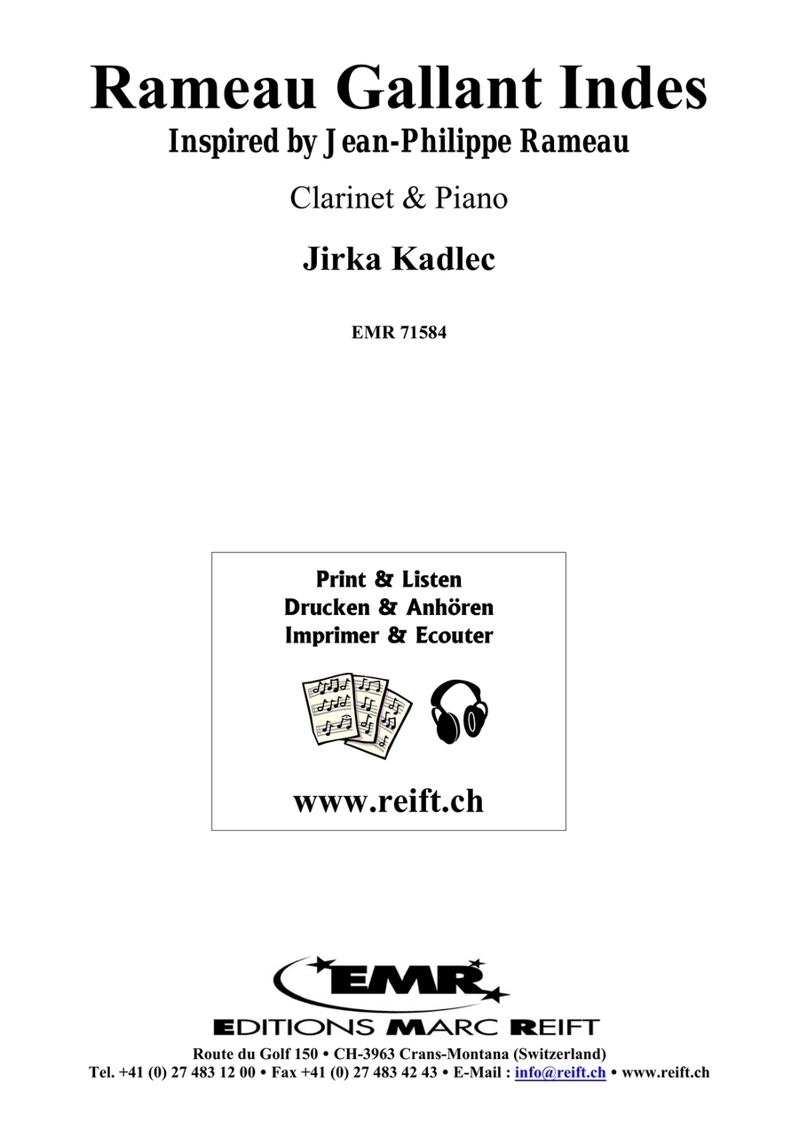 Rameau Gallant Indes Rameau Gallant Indes Clarinet Solo scores gallery preview page 2