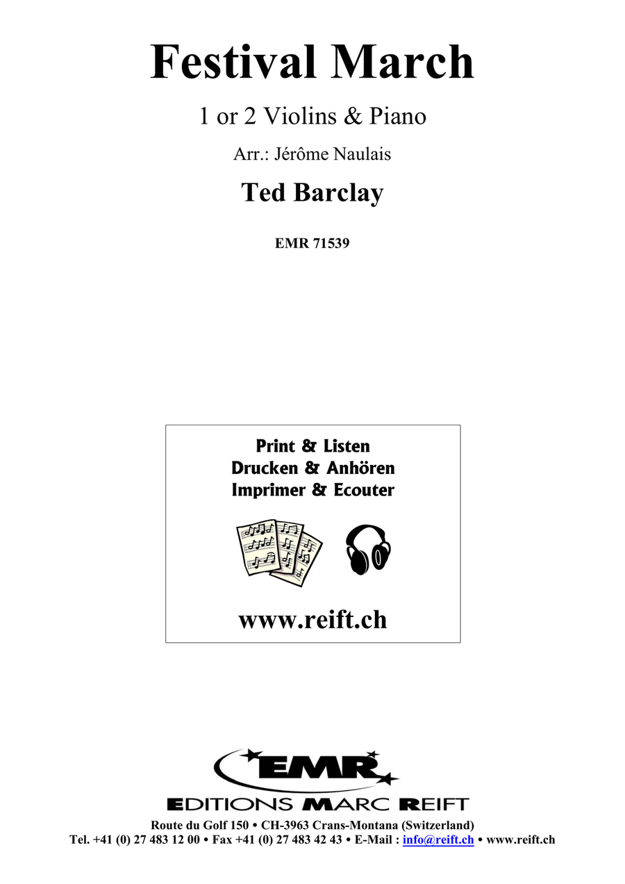 Festival March Festival March Violin scores gallery preview page 2
