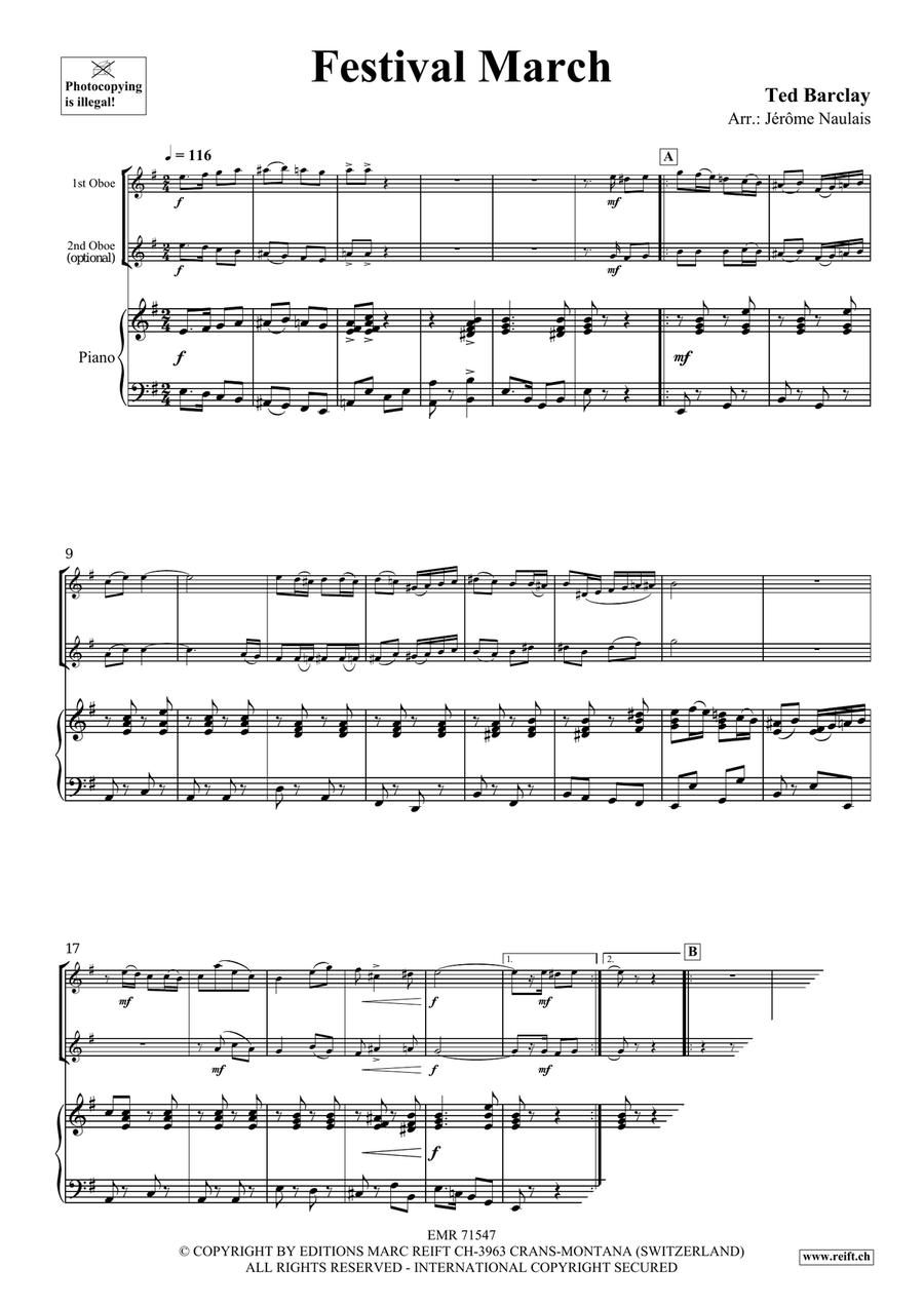 Festival March Festival March Piano Accompaniment scores gallery preview page 4