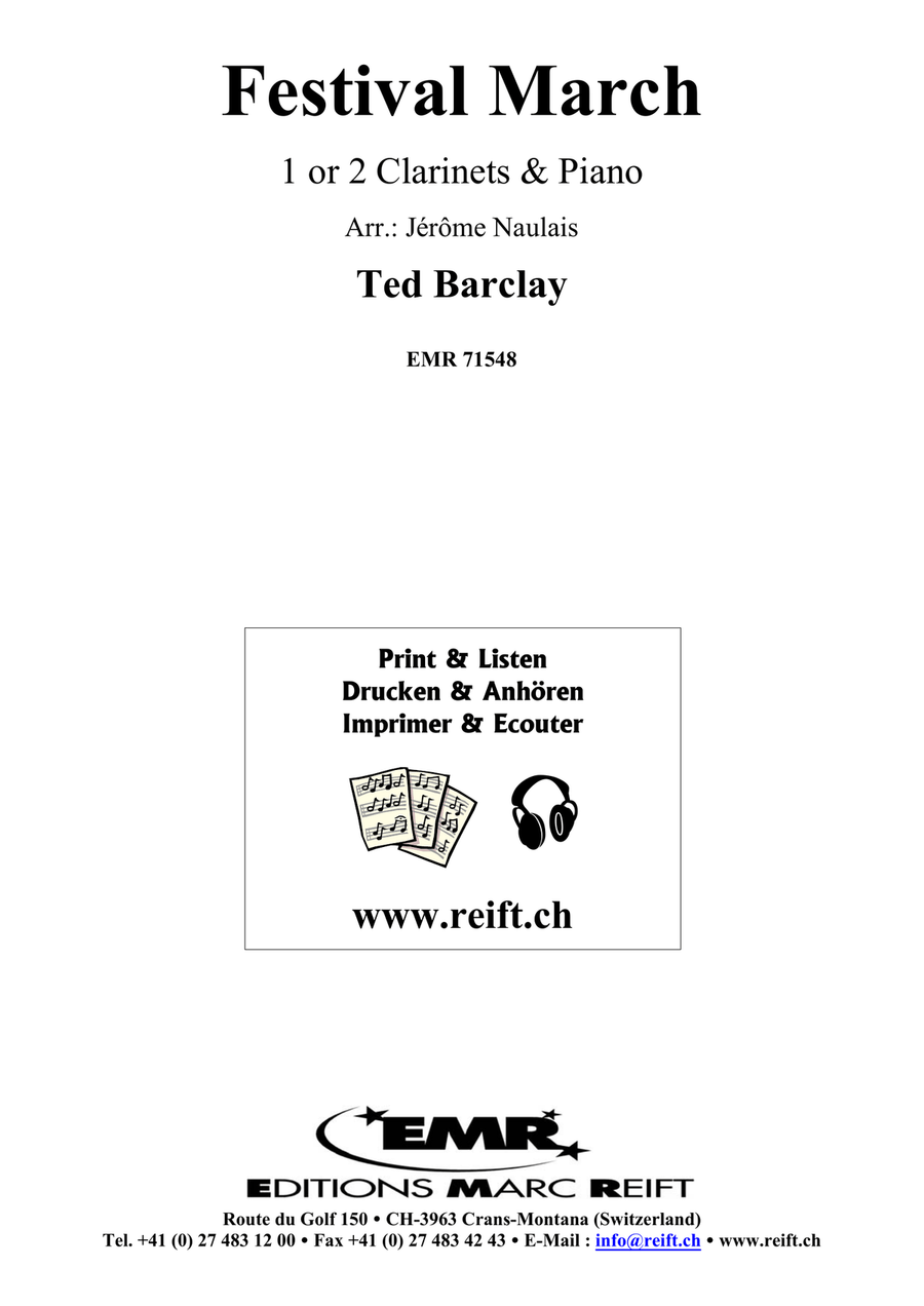 Festival March Festival March Clarinet Duet scores gallery preview page 2