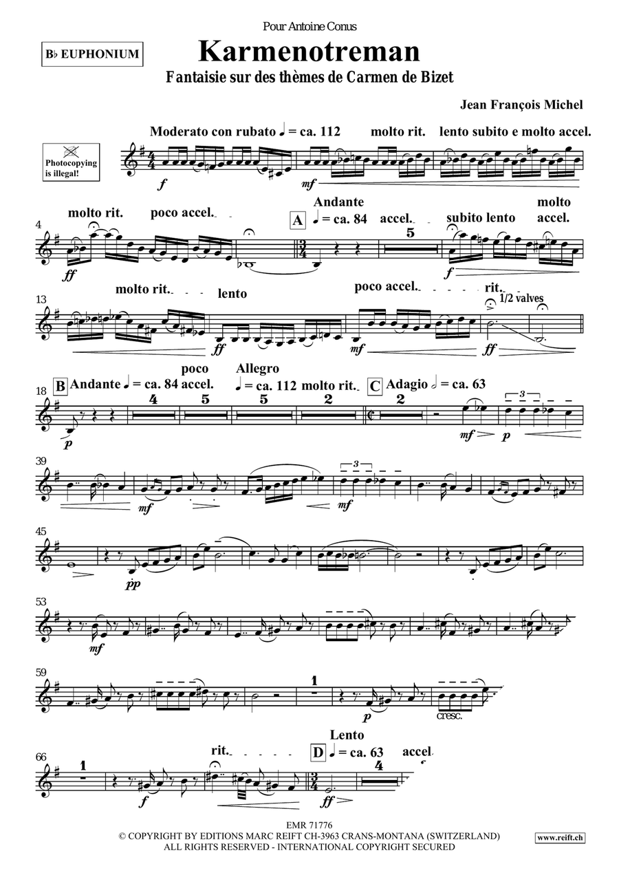 Karmenotreman Karmenotreman Euphonium scores gallery preview page 4