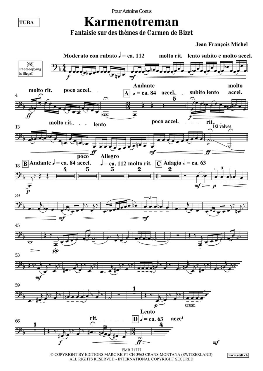 Karmenotreman Karmenotreman Tuba scores gallery preview page 4