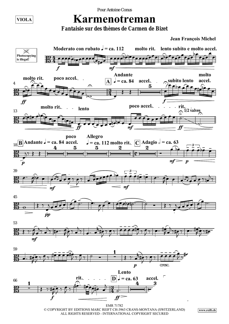 Karmenotreman Karmenotreman Piano Accompaniment scores gallery preview page 4