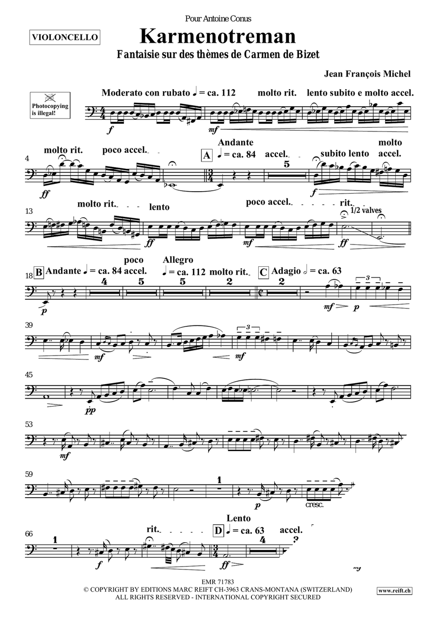 Karmenotreman Karmenotreman Piano Accompaniment scores gallery preview page 4