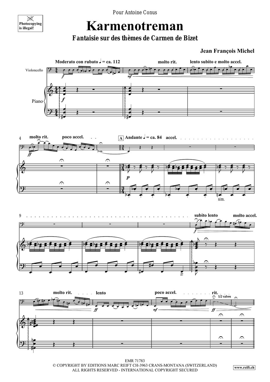 Karmenotreman Karmenotreman Piano Accompaniment scores gallery preview page 5