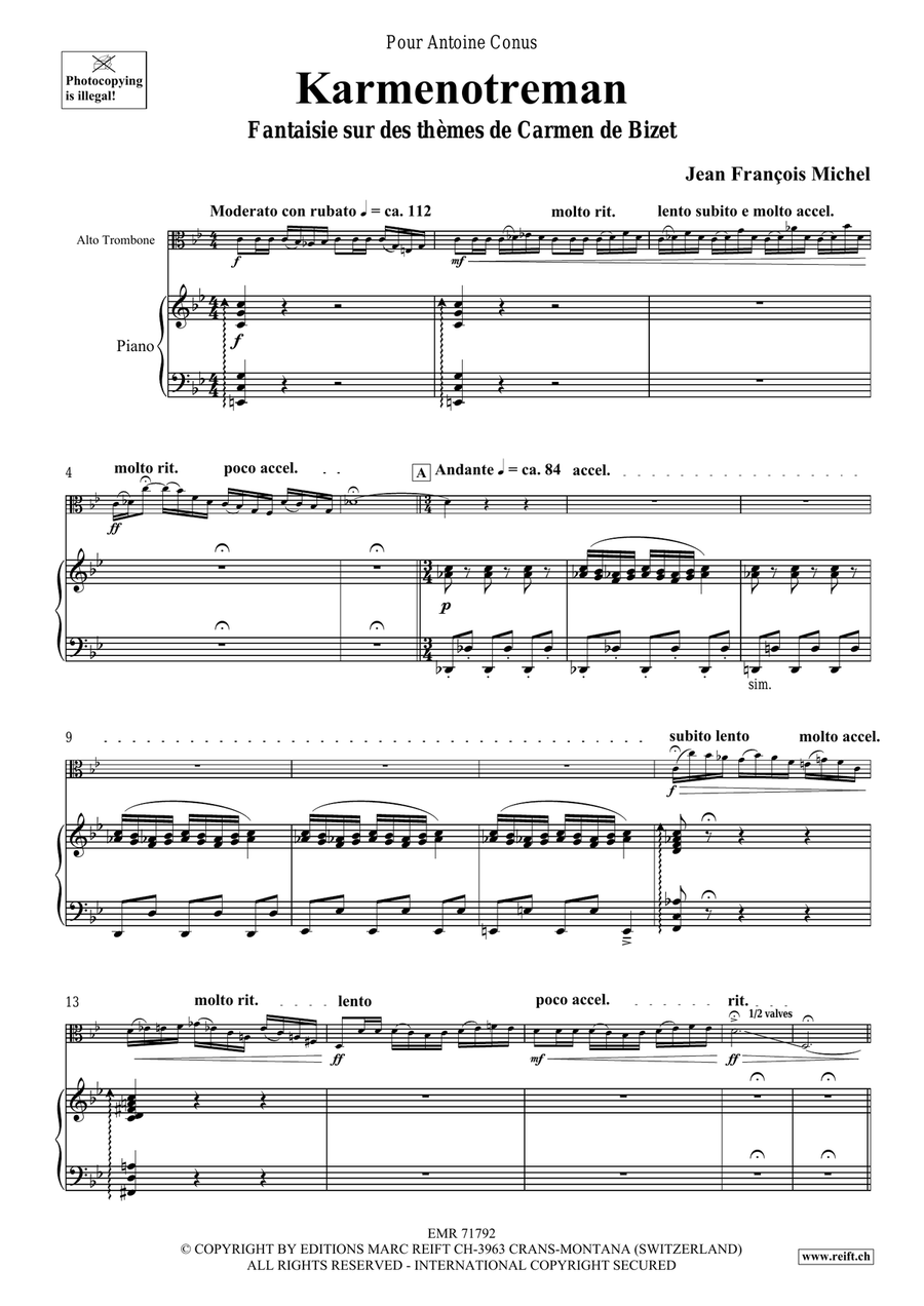 Karmenotreman Karmenotreman Piano Accompaniment scores gallery preview page 5