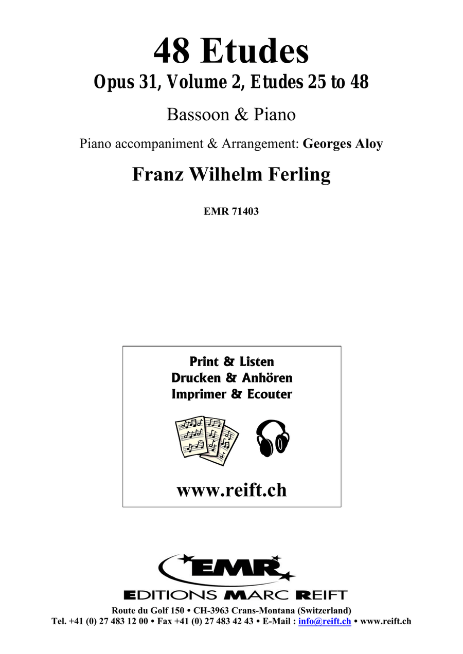 48 Etudes Volume 2 48 Etudes Volume 2 Bassoon Solo scores gallery preview page 2