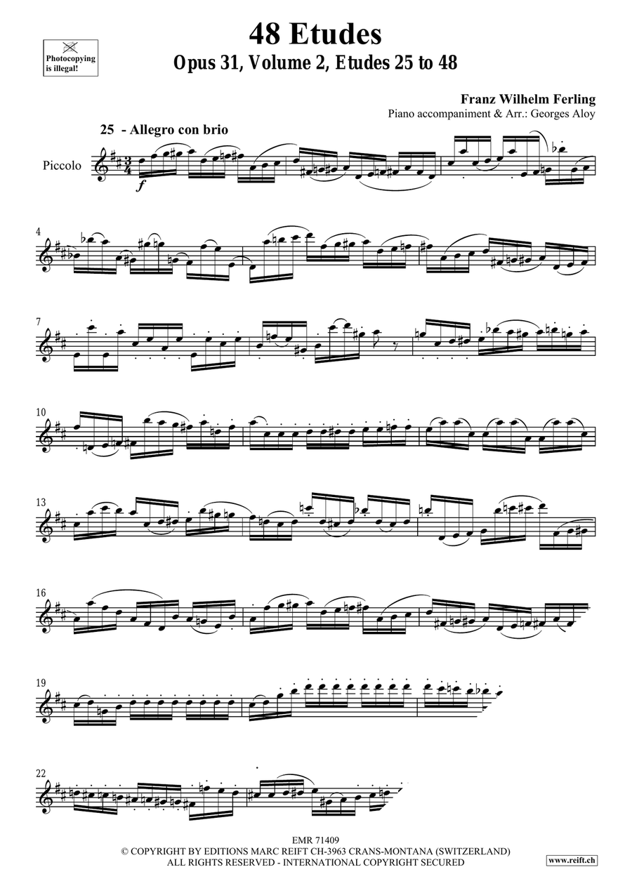 48 Etudes Volume 2 48 Etudes Volume 2 Piccolo scores gallery preview page 3