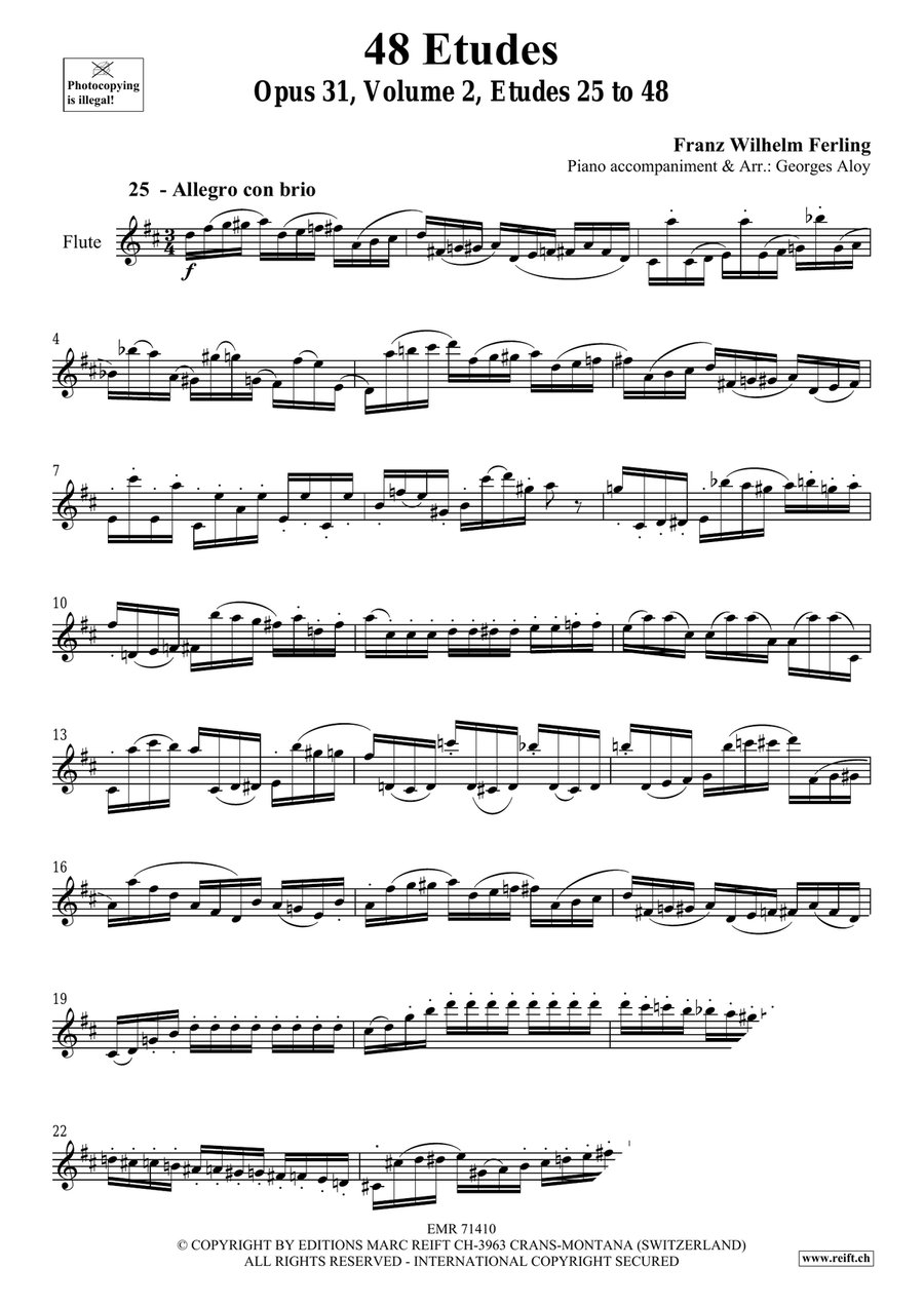 48 Etudes Volume 2 48 Etudes Volume 2 Flute Solo scores gallery preview page 3