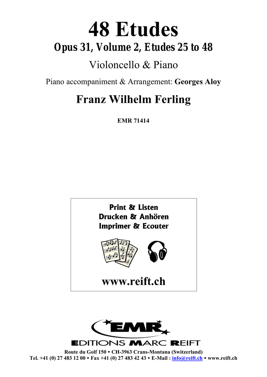 48 Etudes Volume 2 48 Etudes Volume 2 Piano Accompaniment scores gallery preview page 2