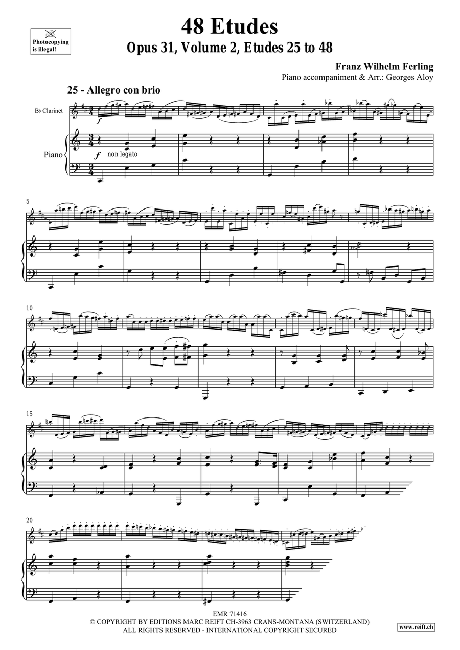 48 Etudes Volume 2 48 Etudes Volume 2 Clarinet Solo scores gallery preview page 4