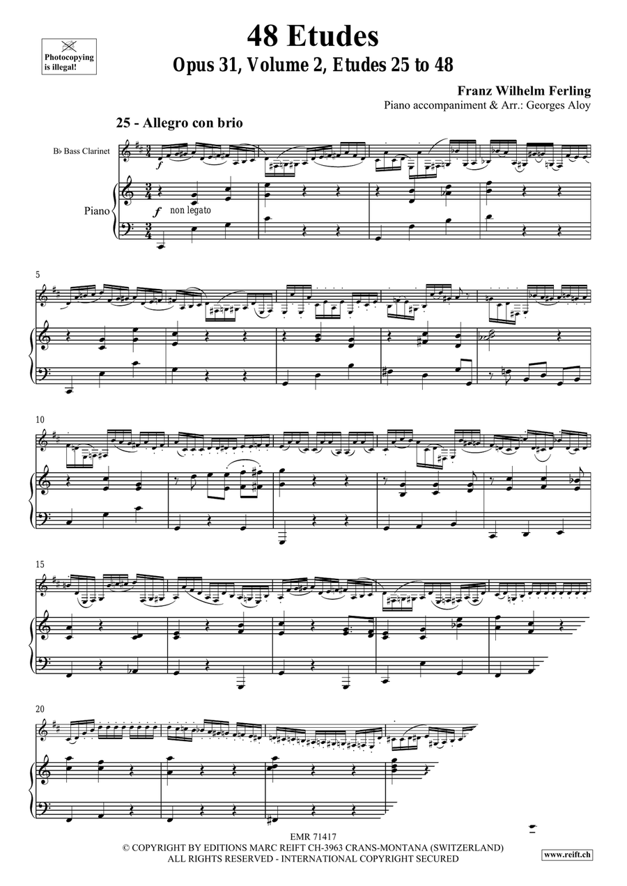 48 Etudes Volume 2 48 Etudes Volume 2 Bass Clarinet scores gallery preview page 4