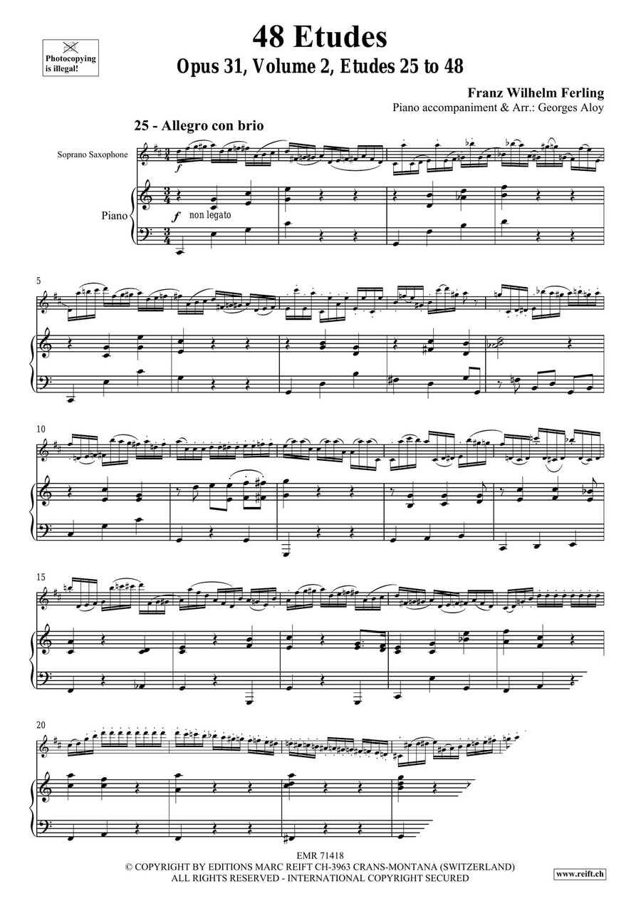 48 Etudes Volume 2 48 Etudes Volume 2 Soprano Saxophone scores gallery preview page 4