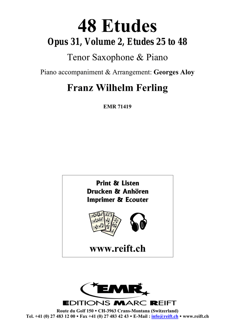 48 Etudes Volume 2 48 Etudes Volume 2 Tenor Saxophone scores gallery preview page 2
